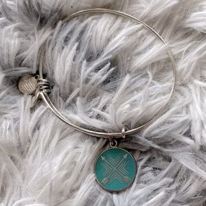 Alex and Ani turquoise arrows bracelet